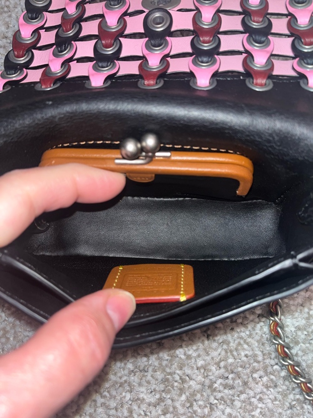 Coach Dinkier w/Colorblock Coach Link Crossbody - Picture 8 of 11